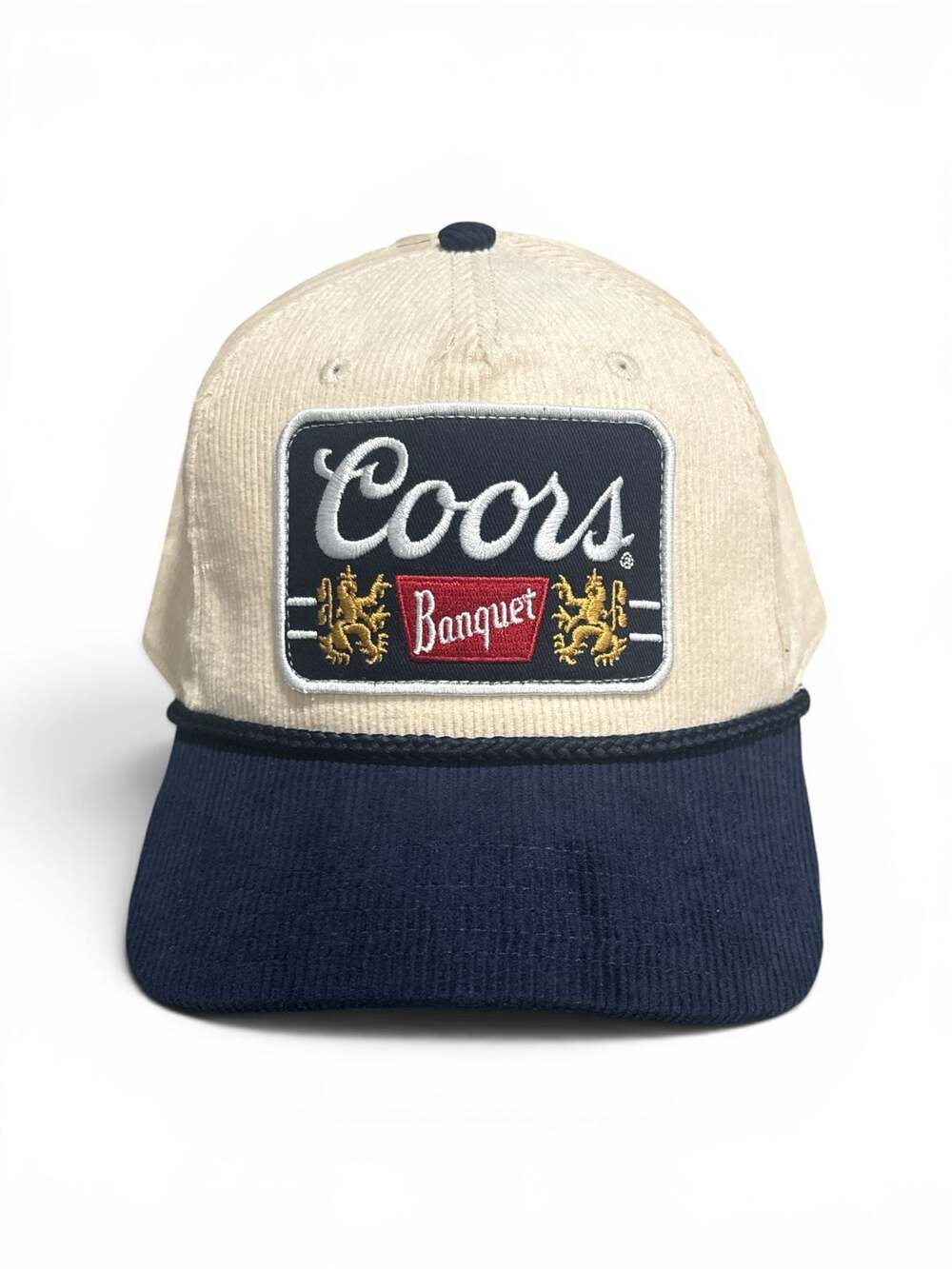 NWT Coors Banquet Corduroy Trucker Hat Vintage Retro Beer Cap Streetwear (OSFM)